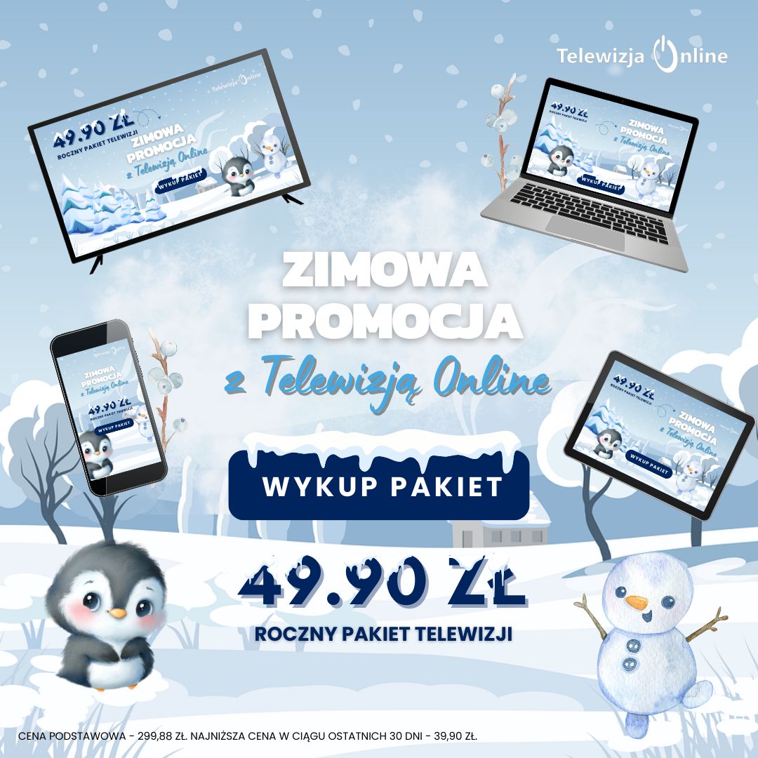 ho ho ho ❄️ 49,90zł/msc - złap zimową okazję z Telewizją Online </div><script type=
