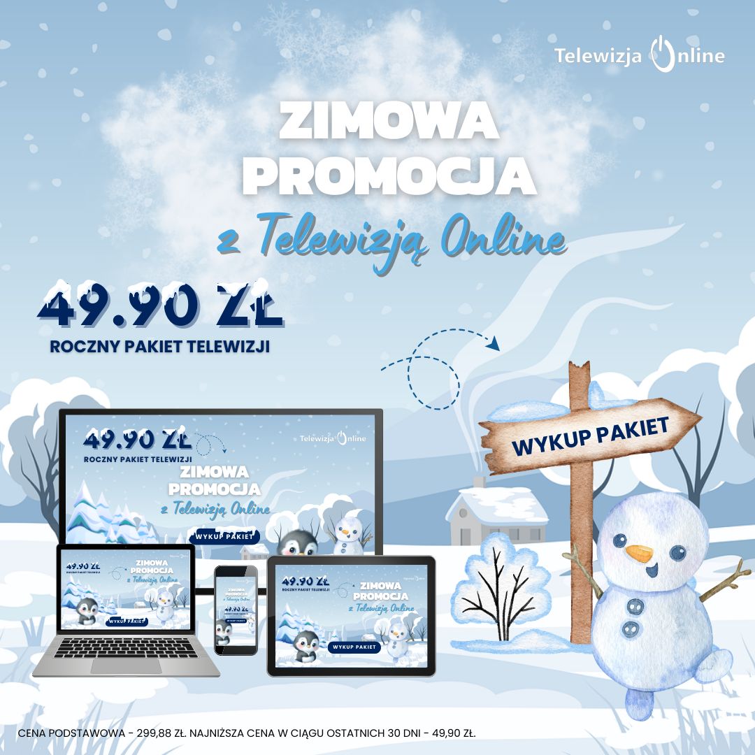 ho ho ho ❄️ 49,90zł/msc - złap zimową okazję z Telewizją Online </div><script type=